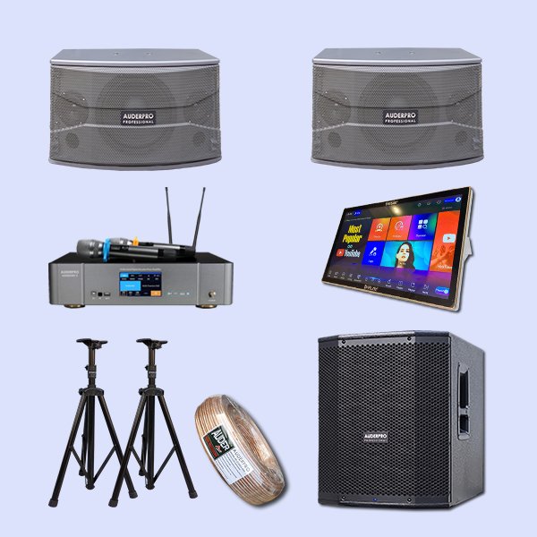 Paket Audio Digital Home Karaoke AUDERPRO Harmony PLAY M19 KT5